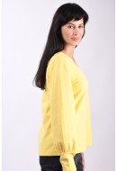 Women Blouse Bizteks Anette Vejlgaard Lemon Yellow